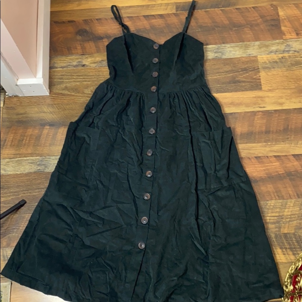 Dark Green corduroy dress